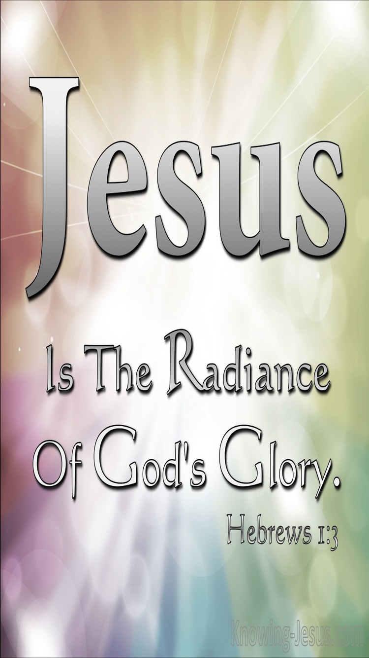 Hebrews 1:3 The Son Is The Radiance Of God (beige)